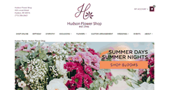 Desktop Screenshot of hudsonflowershop.com