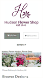 Mobile Screenshot of hudsonflowershop.com